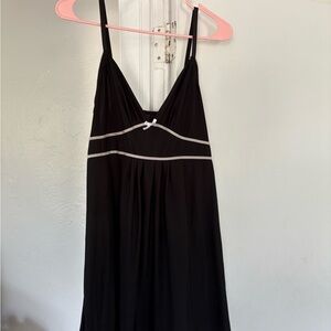 Elegant Black Women's Nightgown